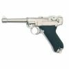 Страйкбольный пистолет Luger Parabellum P-08 SHORT, металл, хром